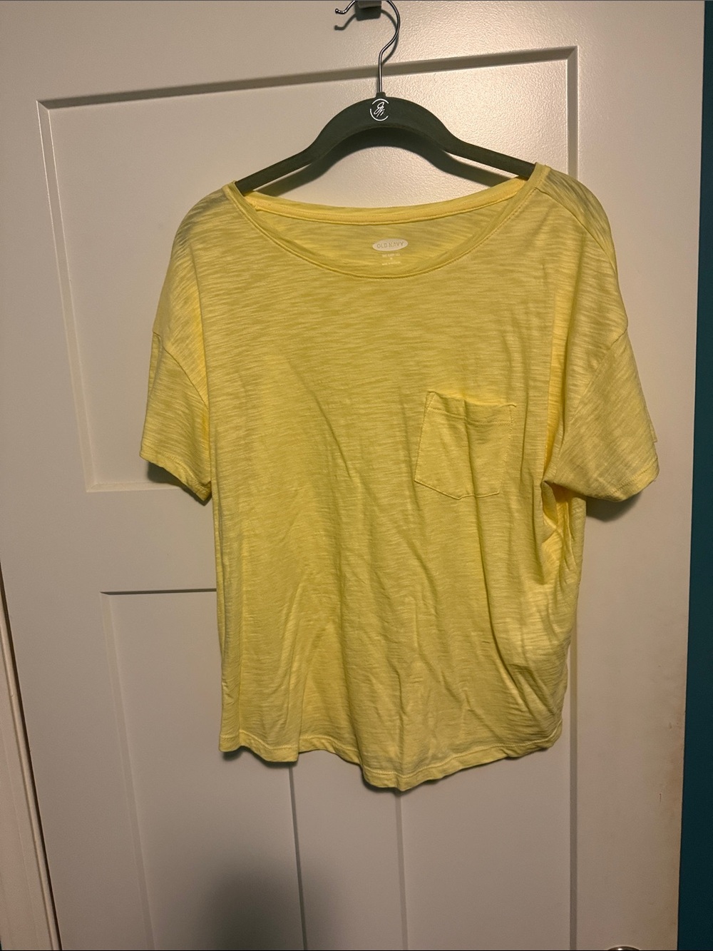 Old Navy Yellow Short Sleeve Pocket Tee